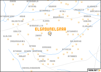 map of El Groun el Graa