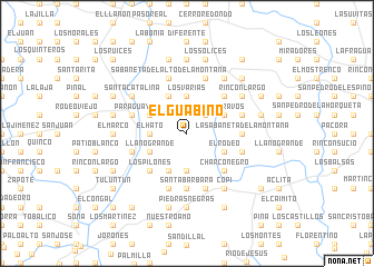 map of El Guabino