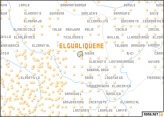 map of El Gualiqueme