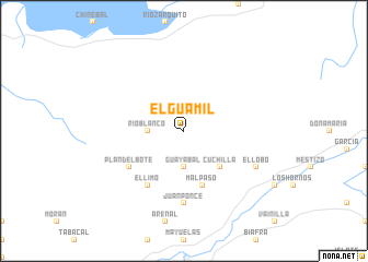 map of El Guamil