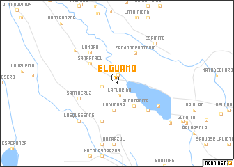 map of El Guamo