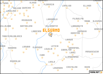 map of El Guamo