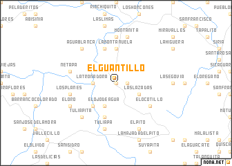 map of El Guantillo