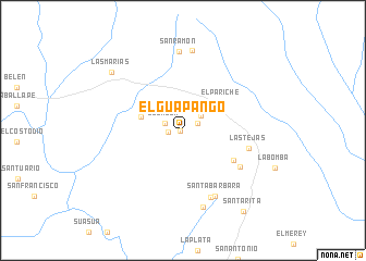 map of El Guapango