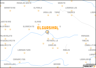 map of El Guasimal