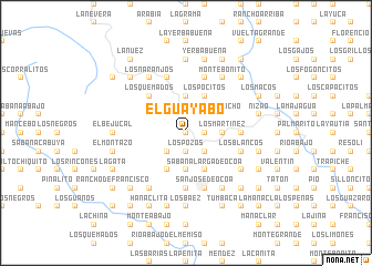 map of El Guayabo