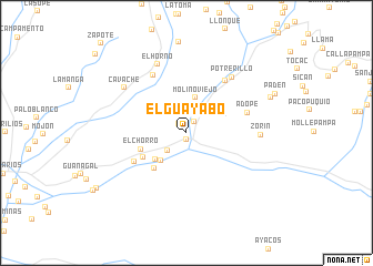 map of El Guayabo