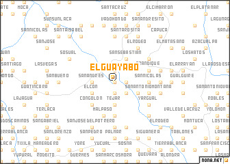 map of El Guayabo