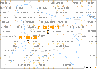 map of El Guayabo