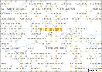 map of El Guayabo