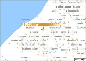 map of El Güert Brahim Ben Aali