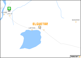 map of El Guetar