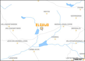 map of El Guijo