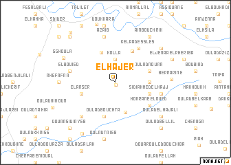 map of El Hajer