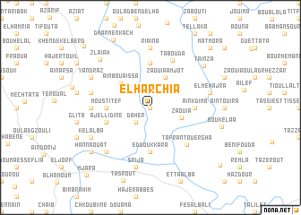 map of El Harchia