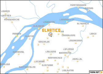 map of El Hatico