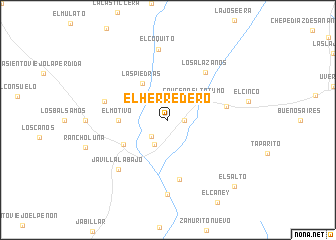 map of El Herredero