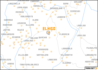 map of El Higo