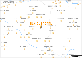 map of El Higueronal