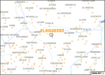 map of El Higuerón