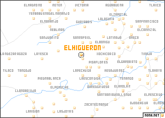 map of El Higuerón