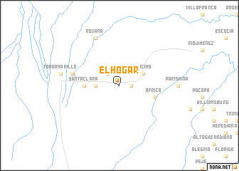 map of El Hogar