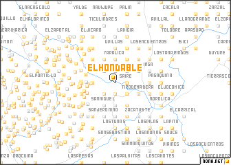 map of El Hondable