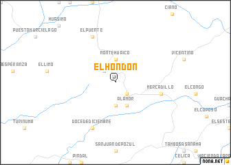 map of El Hondón