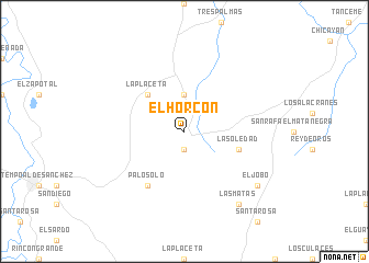 map of El Horcón