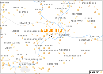 map of El Hornito