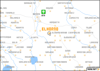 map of El Horno