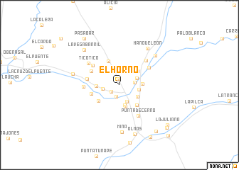 map of El Horno