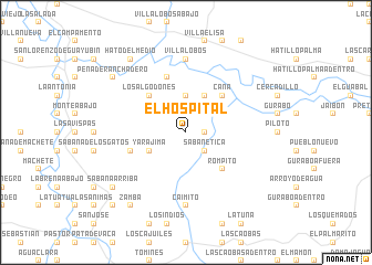 map of El Hospital