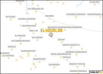 map of El Houalâa