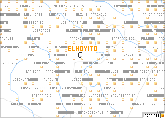 map of El Hoyito