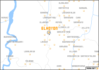 map of El Hoyón