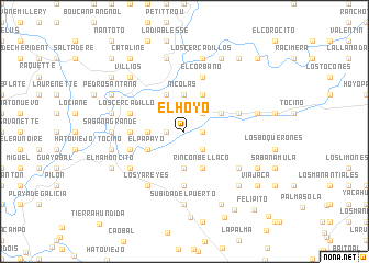 map of El Hoyo