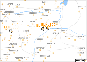 map of El Hueco