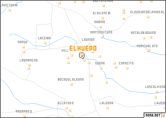 map of El Huepo