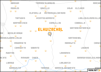 map of El Huizachal