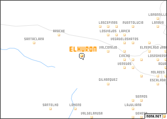 map of El Hurón