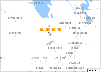 map of El Infierno
