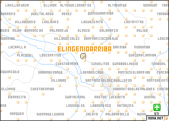 map of El Ingenio Arriba