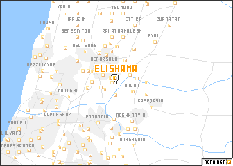 map of Elishama‘
