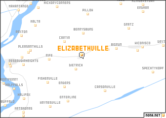 map of Elizabethville