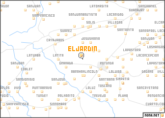 map of El Jardín