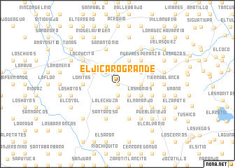 map of El Jícaro Grande