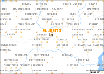 map of El Jobito