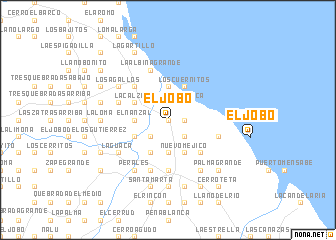 map of El Jobo