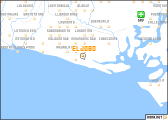 map of El Jobo